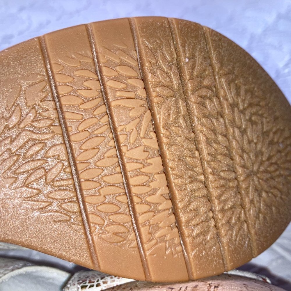 Clark's Collection Sandal Size 9 Ultimate Comfort Rose Erin Wedge Festival Party - Picture 15 of 15